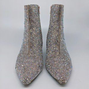 Betsey Johnson KYLA BOOTIE Silver Metallic/Iridescent